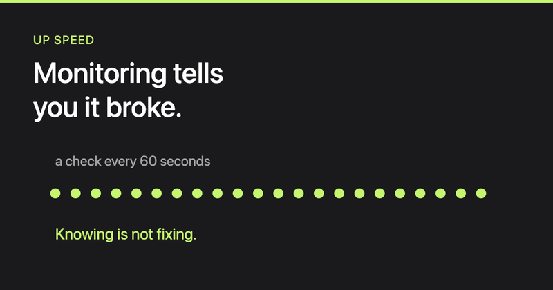 What uptime monitoring actually tells you