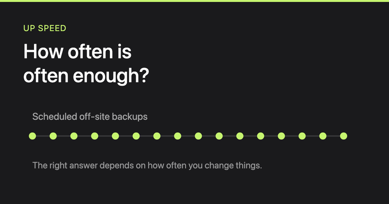 How often should a WordPress site be backed up
