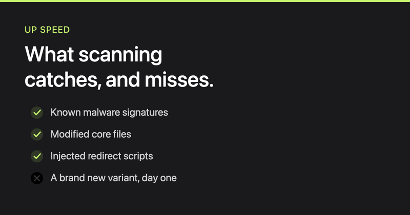 Malware scanning, what it catches and what it misses