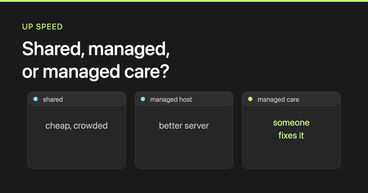 Managed hosting vs shared hosting