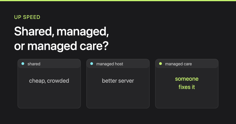 Managed hosting vs shared hosting