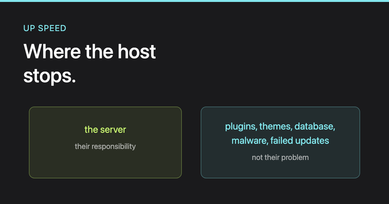Why your host's support cannot fix your site