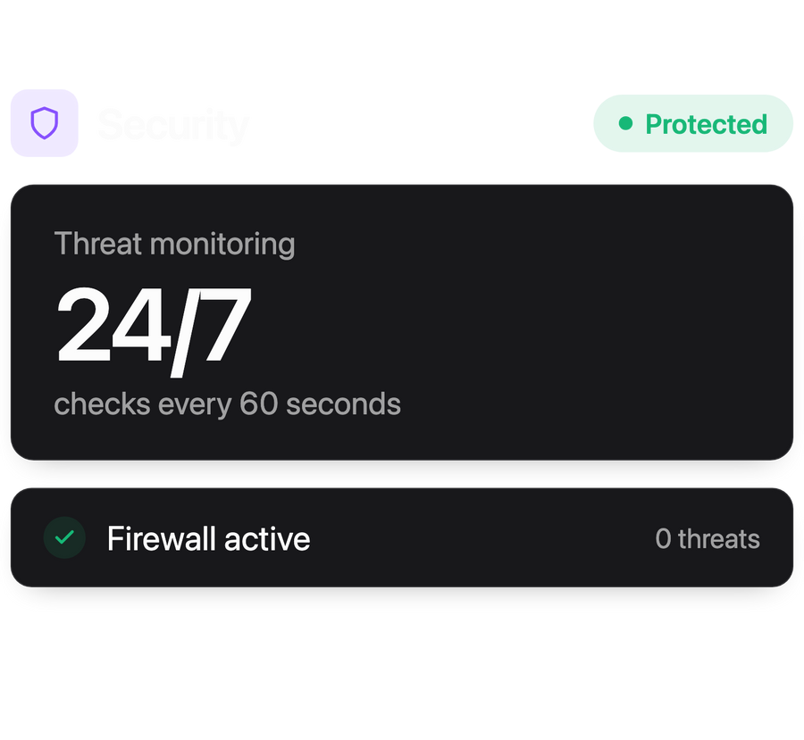 24/7 security monitoring.