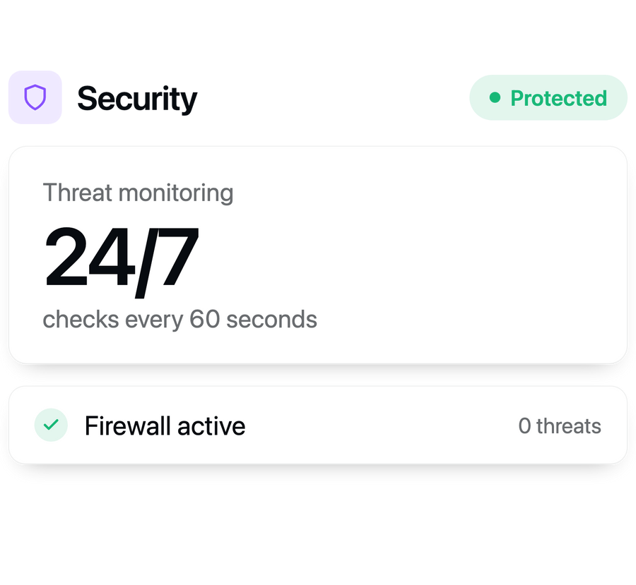 24/7 security monitoring.